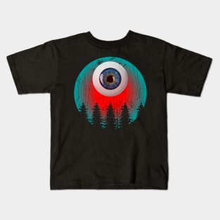 Eye See the Forest at Sunset Kids T-Shirt